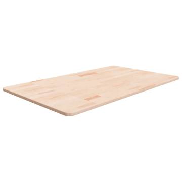 Solid Oak Bathroom Countertop 100x60 cm | Untreated Wooden Top