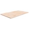 Bathroom Countertop 100x60x1.5 cm Untreated Solid Wood Colour natural Size 100 x 60 x 1.5 cm 