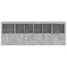 Modern Concrete Grey Sideboard with LED Lights | Hipomarket