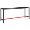 Work Bench Frame Matte Black and Matte Red 190x50x79 cm Metal Size 190 x 50 x 79 cm Quantity in Package 1 Model with 1 bar Number of 