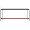 Heavy Duty Work Bench Frame in Matte Black & Red - 190x50 cm