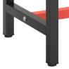 Heavy Duty Work Bench Frame in Matte Black & Red - 190x50 cm