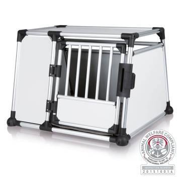 TRIXIE Pet Transport Box L Aluminium - Safe & Comfortable Travel