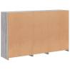 Modern Sideboard with LED Lights - Grey Sonoma 162x37x100 cm