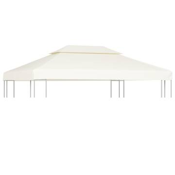 Gazebo Cover Canopy Replacement Cream White 3x4m - 310 g/m²