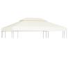 Gazebo Cover Canopy Replacement 310 g / m² Cream White 3 x 4 m Colour cream Size 3 x 4 m Quantity in Package 1 