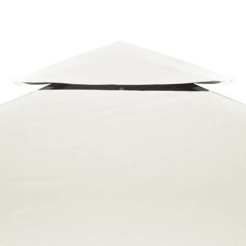 Gazebo Cover Canopy Replacement Cream White 3x4m - 310 g/m²