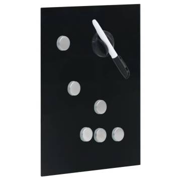 Key Box with Magnetic Board - Black 30x20x5.5 cm | HiPoMarket