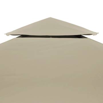 Beige 3x3m Gazebo Cover Canopy Replacement - 310 g/m²