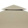 Beige 3x3m Gazebo Cover Canopy Replacement - 310 g/m²