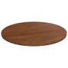 Round Table Top Dark Brown Ø50x1.5 cm Treated Solid Wood Oak Colour dark brown Size Ø 50 x 1.5 cm Quantity in Package 1 