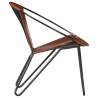 Chair Brown Real Leather - Stylish & Comfortable Design