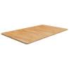 Bathroom Countertop Light Brown 100x60x1.5cm Treated Solid Wood Colour light brown Size 100 x 60 x 1.5 cm 