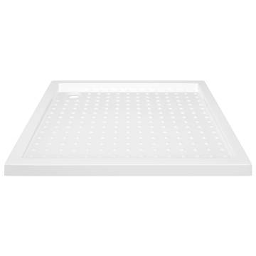 Shower Base Tray with Dots White 80x80 cm - Modern & Durable