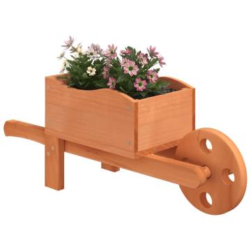 Wooden Wheelbarrow Planters - 2 Pcs | HipoMarket UK