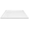 Shower Base Tray with Dots White 80x80 cm - Modern & Durable