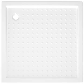 Shower Base Tray with Dots White 80x80 cm - Modern & Durable