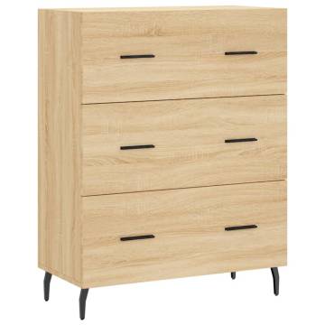 Stylish Highboard Sonoma Oak - 69.5x34x180 cm | HipoMarket