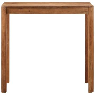 Bar Table Solid Wood Acacia Honey Finish - 110x55x106 cm