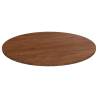 Round Table Top Dark Brown Ø90x1.5 cm Treated Solid Wood Oak Colour dark brown Size Ø 90 x 1.5 cm Quantity in Package 1 