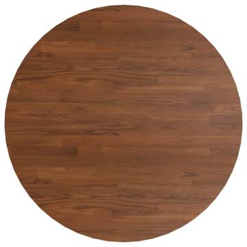 Round Dark Brown Oak Table Top Ø90x1.5 cm | HipoMarket