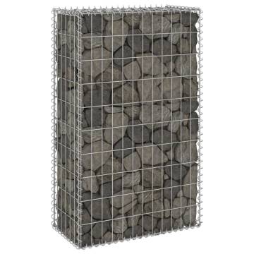 Galvanised Steel Gabion Wall with Covers - 60x30x100 cm