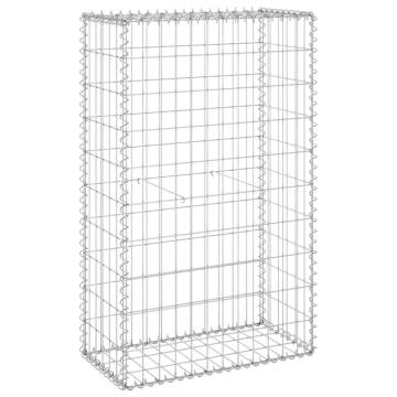 Galvanised Steel Gabion Wall with Covers - 60x30x100 cm