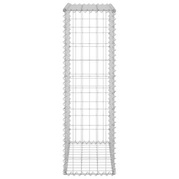 Galvanised Steel Gabion Wall with Covers - 60x30x100 cm