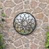 Garden Mirror Black 40x3 cm Iron Round for Outdoor Use Colour black Size 40 x 3 cm Quantity in Package 1 