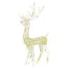 Acrylic Reindeer Christmas Decorations - Warm White, 2 pcs