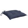 Navy Blue Chair Cushions 2 pcs - 40x40x7 cm Oxford Fabric