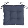 Navy Blue Chair Cushions 2 pcs - 40x40x7 cm Oxford Fabric