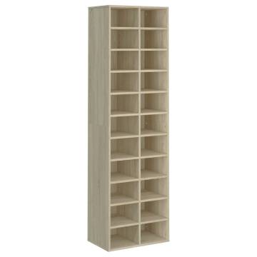 Shoe Cabinet Sonoma Oak - Durable Engineered Wood Storage