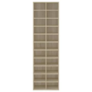 Shoe Cabinet Sonoma Oak - Durable Engineered Wood Storage