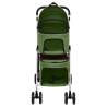 2-Layers Folding Dog Stroller Green | Comfortable Pet Transport