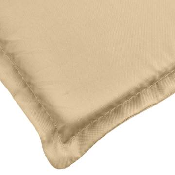 Comfortable Lowback Chair Cushions - Melange Beige 6 pcs