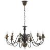 Chandelier Antique Black - 12 x E14 Bulbs | Hipomarket