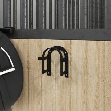 Bridle Rack Wall Mounted Black Iron - Organize Your Stable