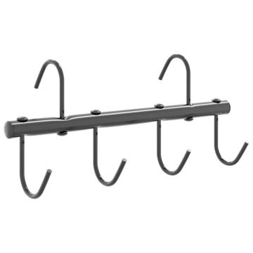 Bridle Hanger with 6 Swivel Hooks - Black Steel Storage Solution