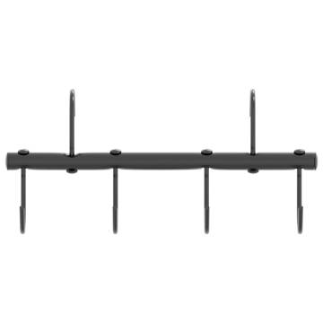 Bridle Hanger with 6 Swivel Hooks - Black Steel Storage Solution