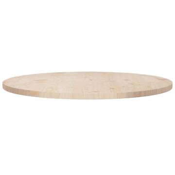 Solid Wood Pine Table Top Ø80x2.5 cm | Durable Dining & Coffee Table