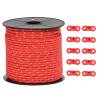 Durable Tent Guy Rope with Reflective Strips - 50m 4mm