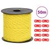 Tent Guy Rope with Reflective Strips and Spanners 50 m 4 mm Colour yellow Size 4 mm Quantity in Package 1 