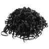 Braiding Bands for Horse - 500 pcs Black Silicone