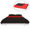 Double-sided Quilted Bedspread Red & Black - 230x260 cm | Hipo Market