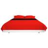 Double-sided Quilted Bedspread Red & Black - 230x260 cm | Hipo Market