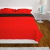 Double-sided Quilted Bedspread Red & Black - 230x260 cm | Hipo Market