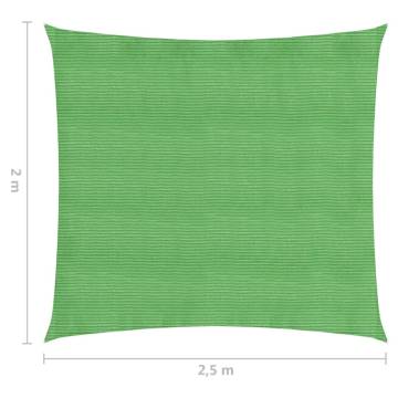 Light Green Sunshade Sail 2x2.5m | UV Protection & Easy Setup