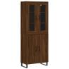 Stylish Highboard Brown Oak 69.5x34x180 cm - Durable & Elegant