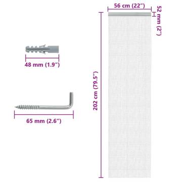 Chain Door Fly Screen 56x202 cm Aluminium - Keep Insects Out